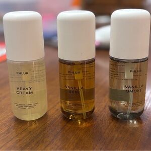 Phlur hair & body Fragrance Mist Set - heavy cream, vanilla skin, vanilla smoke